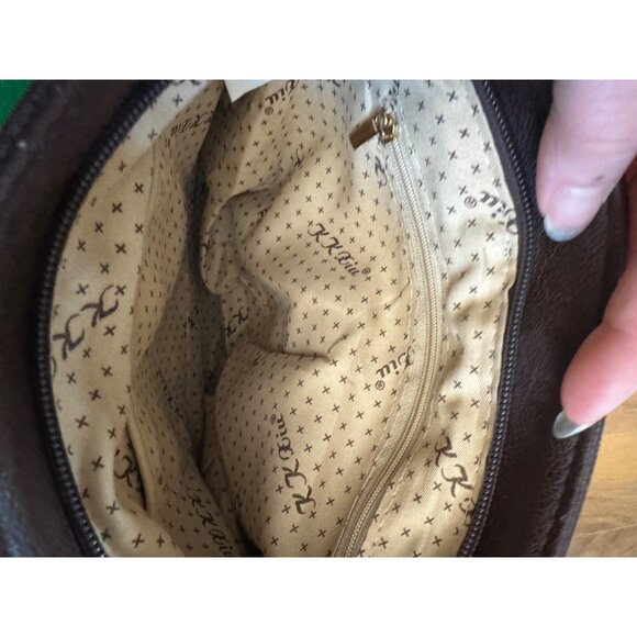 K K Xiu Brown Crossbody Bag  Braided Detailing & Tassel - Picture 4 of 6
